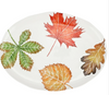 Vietri Autunno Oval Platter - Large Assorted Leaves