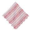 Juliska Napkin: Villa Stripe - Ruby