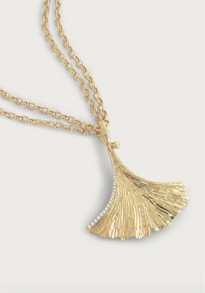 Anabel Aram Ginkgo Pendant Necklace