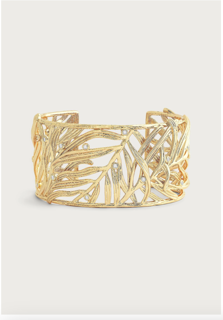 Anabel Aram Palm Leaves Cuff