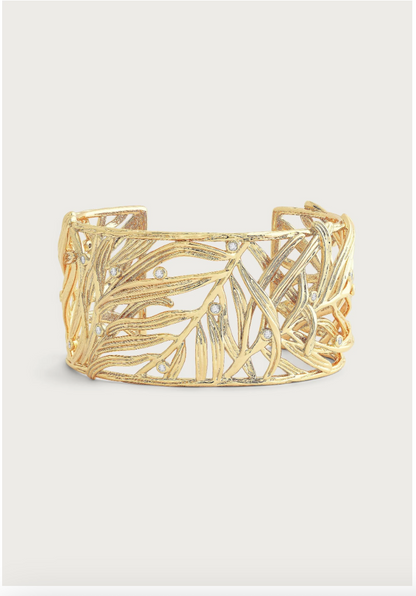 Anabel Aram Palm Leaves Cuff