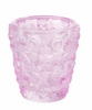 Lalique Pink Anemones Votive Pink Luster Crystal