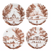 Juliska Country Estate Harvest Sepia - Party Plates, Assorted Set/4