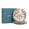 Juliska Country Estate Harvest Sepia - Party Plates, Assorted Set/4