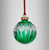 Waterford Lismore Christmas Green Bauble Ornament