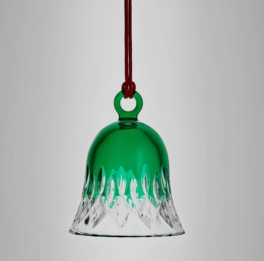 Waterford Lismore Christmas Green Bell Ornament
