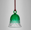 Waterford Lismore Christmas Green Bell Ornament