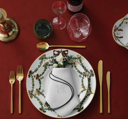 Royal Copenhagen Star Fluted Christmas Dinner Plate