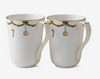 Royal Copenhagen Star Fluted Christmas CUP, 36 CL, 2 PCS