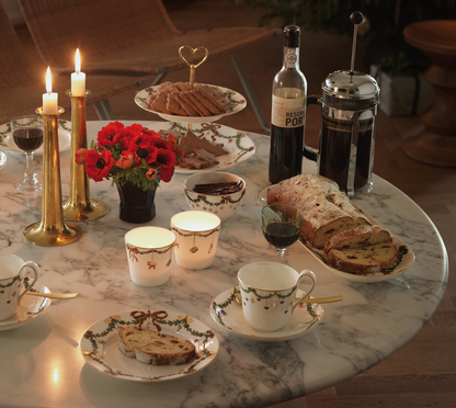 Royal Copenhagen Star Fluted Christmas Dessert Plate 7.5 inches