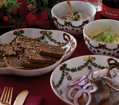 Royal Copenhagen Star Fluted Christmas BOWL Set 4.15 inches, 2 PC