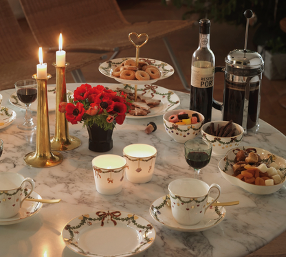 Royal Copenhagen Star Fluted Christmas BOWL Set 4.15 inches, 2 PC