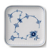 Royal Copenhagen Blue Fluted Plain Floral Pattern Porcelain Small Square Plate