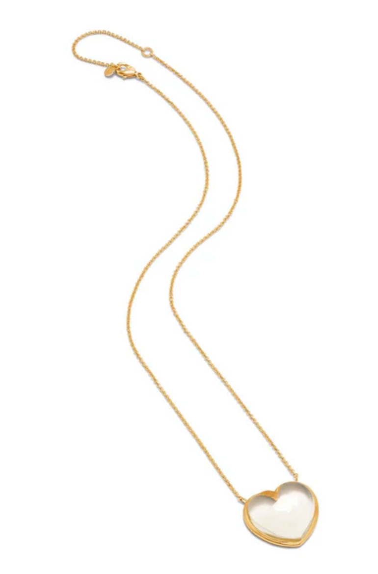 Juliska Love Necklace, 16"+2'' - Clear Quartz