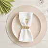 Kim Seybert Icons Napkin Ring in Gold, Set of 4