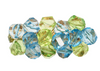 KIM SEYBERT  Pop Rocks Napkin Ring in Blue & Green, Set of 4