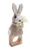 KIM SEYBERT  Easter Bunny Napkin Ring in Multi, Set of 4