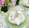 KIM SEYBERT  Easter Bunny Napkin Ring in Multi, Set of 4