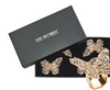 KIM SEYBERT  Papillon Napkin Ring in Gold & Crystal, Set of 4 in a Gift Box