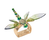 KIM SEYBERT  Dragonfly Napkin Ring in Green, Set of 4 in a Gift Box