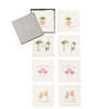 Kim Seybert Mingle Cocktail Napkin in White & Multi, Set of 8 in a Gift Box