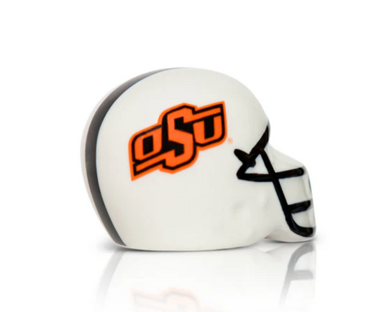 Nora Fleming Mini Collegiate Helmet: Oklahoma State University