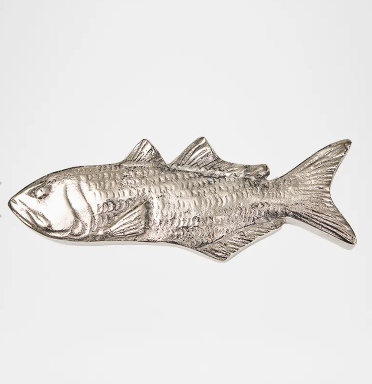 Jan Barboglio Nickel Fish Paperweight Catch