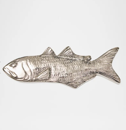 Jan Barboglio Nickel Fish Paperweight Catch