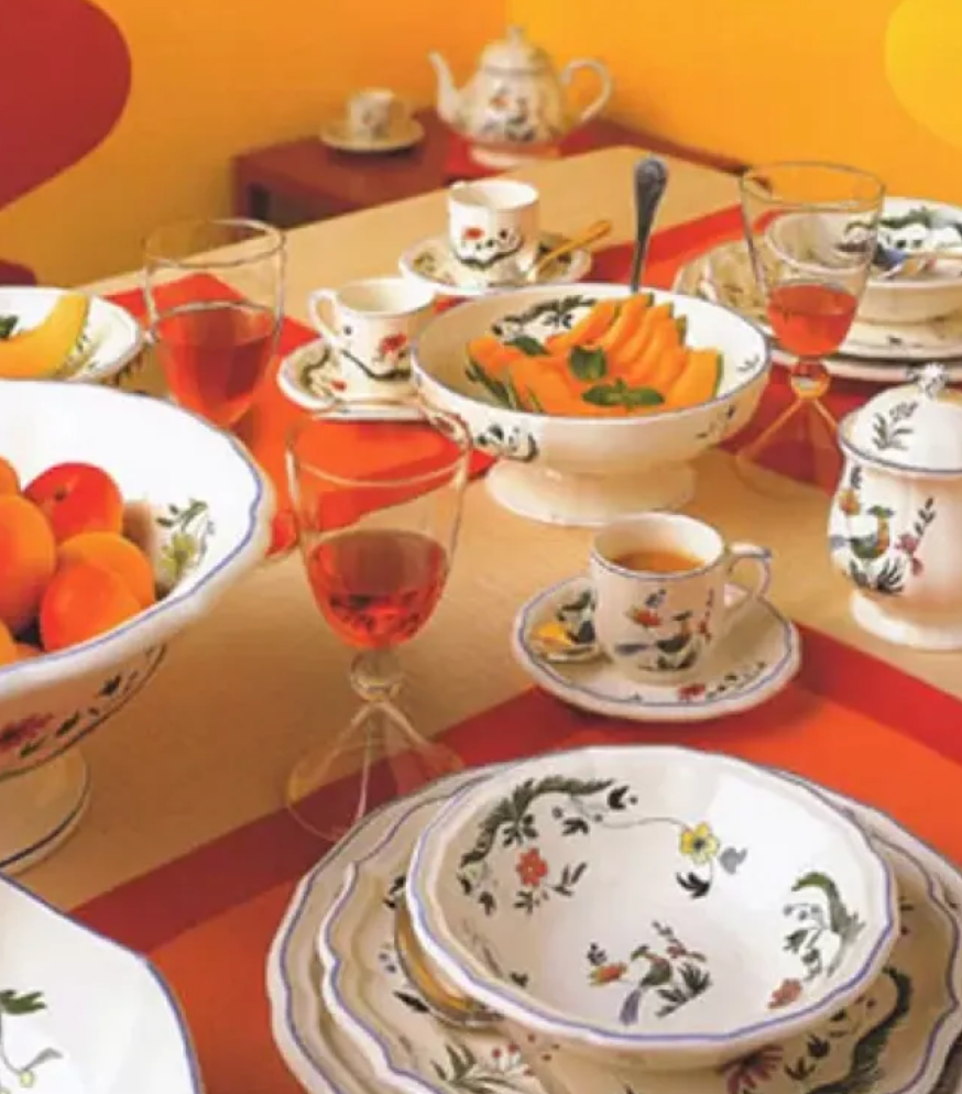 Gien Oiseaux de Paradis Tea Saucer