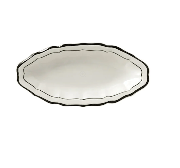 Gien Filet Midnight Pickle Dish