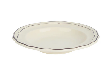 Gien Filet Taupe Soup Plate