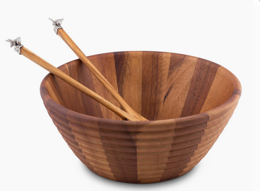 Vagabond Bee Salad Bowl Set