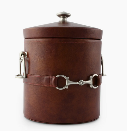 Vagabond Equestrian Horse Bit Leather Ice Bucket