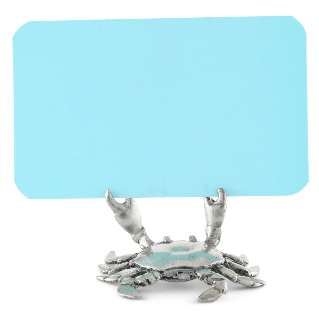 VAGABOND PEWTER CRAB PLACE CARD HOLDER