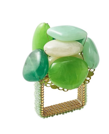 Kim Seybert Napkin Rings: Sea Stone, Set of 4