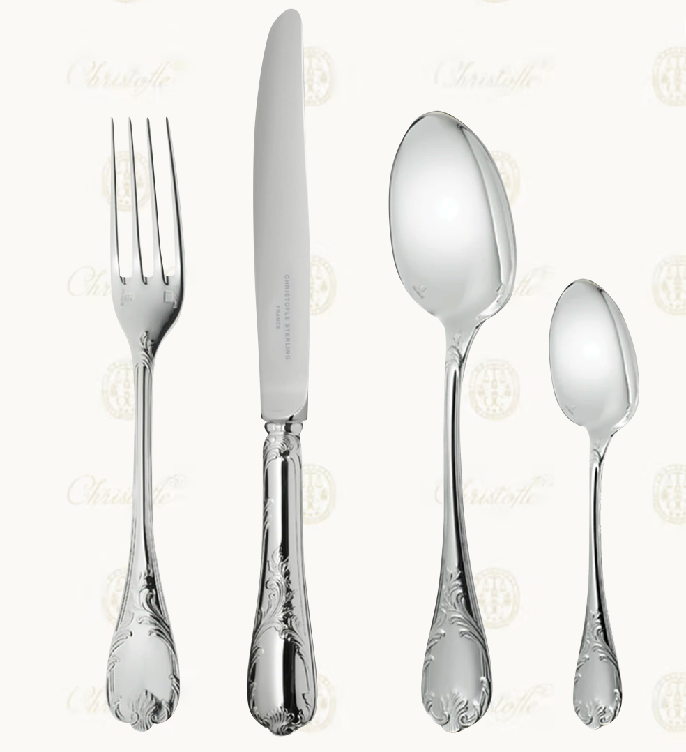 Christofle MARLY 5-Piece Sterling Silver Flatware Set