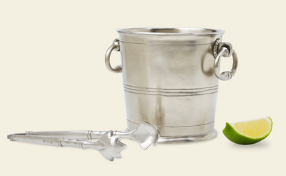 Match Pewter Ice Bucket with Rings