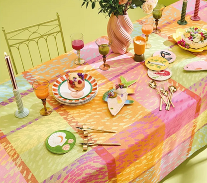 Garnier Thiebaut Mille Sources Berlingot Jacquard Tablecloth 71"x98"