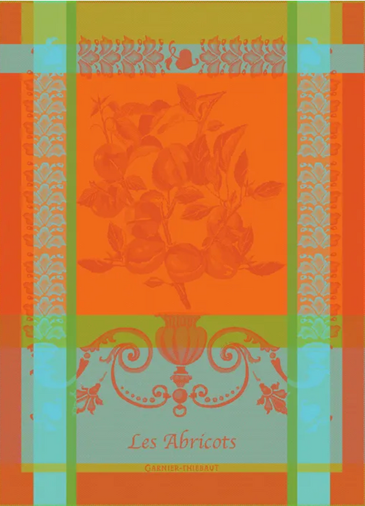 Garnier Thiebaut Les Abricots Orange Jacquard Kitchen Towel