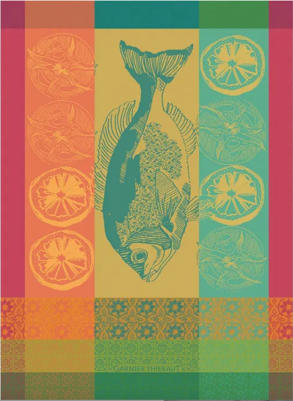 Garnier Thiebaut Plancha Ete Jacquard Kitchen Towel