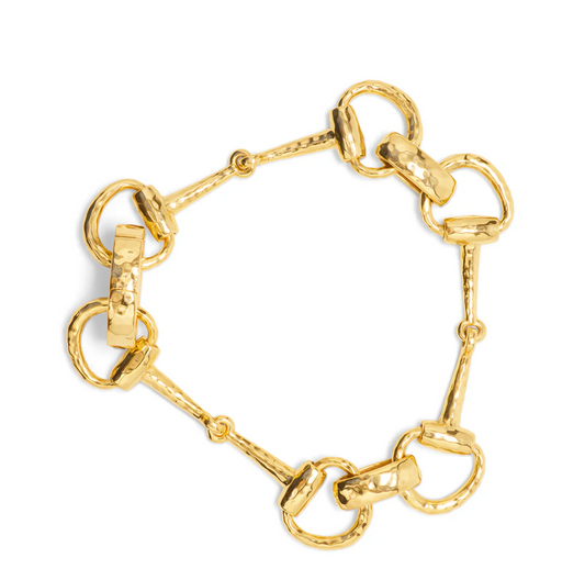 Capucine De Wulf EQUESTRIAN Snaffle Bit Bracelet, 8" - Gold