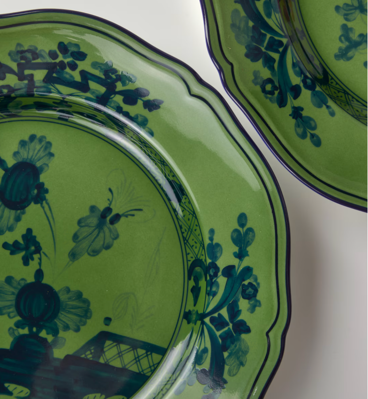 Ginori 1735 Oriente Italiano Dinner Plate - Malachite (Green)