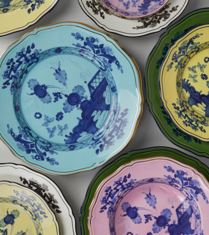 Ginori 1735 Oriente Italiano Dinner Plate - Malachite (Green)