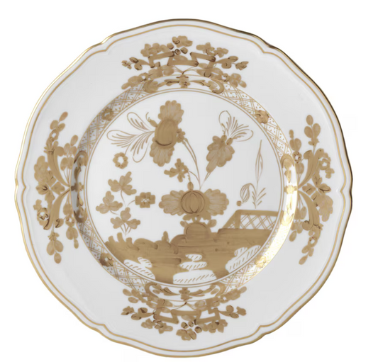 Ginori 1735 Oriente Italiano Charger Plate - Aurum (White w/Pure Gold)