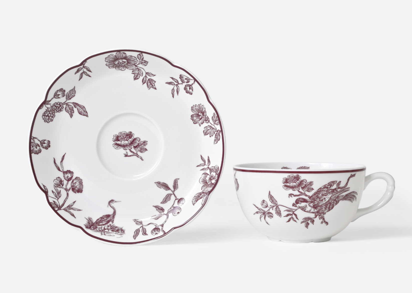 Bernardaud ALBERTINE PRUNE Tea cup and saucer gift box Albertine Prune 4.5 oz