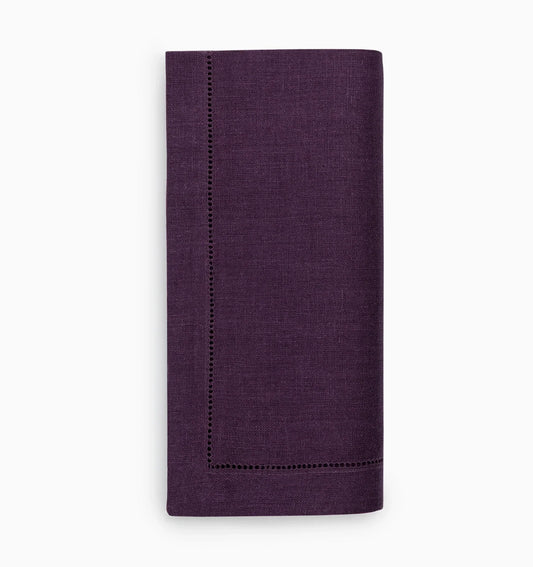 S4 Aubergine Dinner Napkins Festival Set of 4 Sferra