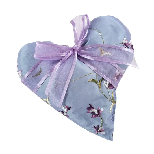 Sonoma Lavender Heart Sachet 6" Lavender Embroidered