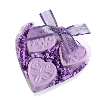 Sononma Lavender Heart Soaps Set of 3