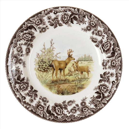 Deer Spode Salad Deer Woodland Salad Plate 8 Inch Mule