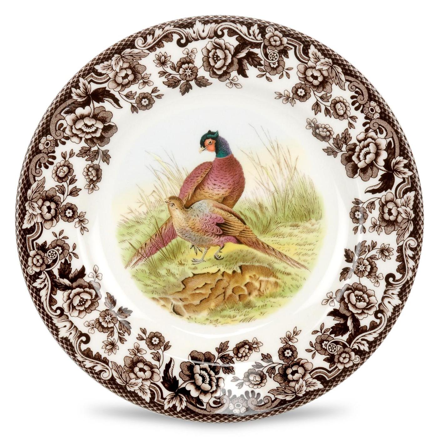 Spode Salad Pheasant Motif Side Plate 8 Inch